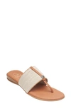 Andre Assous Nice Featherweights™ Slide Sandal In Beige Linen