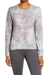 Beyond Yoga Raglan-sleeve Sweatshirt In Cocoa Brown Tie Dye