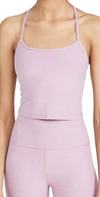 Beyond Yoga Spacedye Slim Racerback Cropped Tank In Lavender