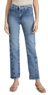 Ag Angled Alexxis High Waist Straight Leg Jeans In 18 Years Vacancy