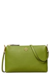 Tory Burch Kira Pebbled Leather Wallet Crossbody Bag In Shiso