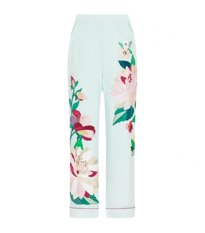 Dolce & Gabbana Charmeuse Pajama Pants With Intarsia