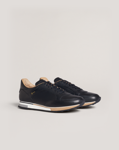 Dunhill Sneakers In Dark Chocolate