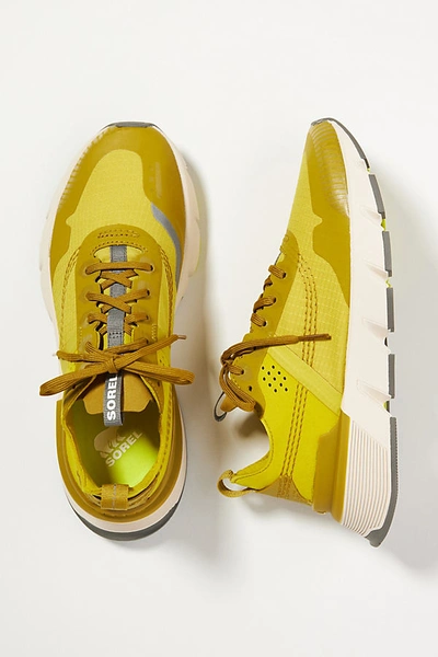 Sorel Women's Kinetic Rush Ripstop Sneakers Women's Shoes In Dioxide Gold