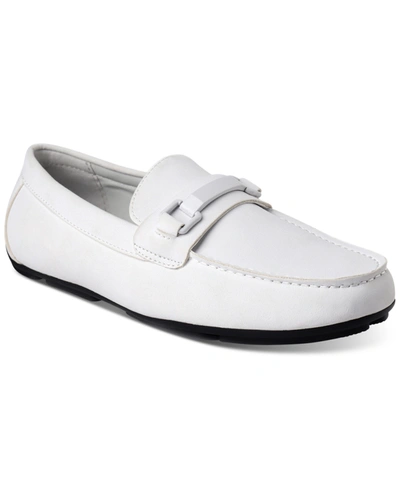 Alfani Men's Iker Penny Driving Loafers, Created For Macy's Men's Shoes In White