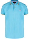 Peuterey Cotton Polo Shirt In Light Blue
