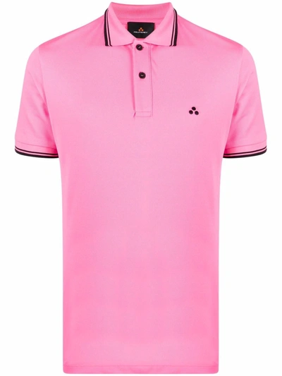 Peuterey Short-sleeved Polo Shirt In Pink