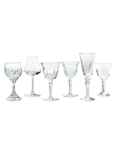 Baccarat Set Of 6 Wine Therapy Wine Glasses In Clear