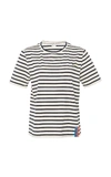 Kule The Modern Crewneck Boxy T-shirt In Stripe