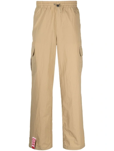 Daily Paper Elasticated-waist Cargo Trousers In Beige