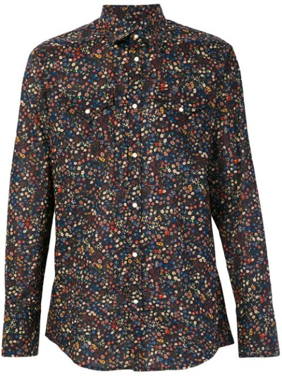 Dsquared2 Floral-print Western Shirt In Multicolor