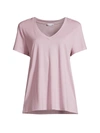 Hanro Sleep & Lounge Cotton And Modal-blend T-shirt In Pale Rose