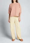 Rachel Comey Fond Drop-shoulder Sweatshirt In Blush