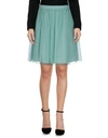 Red Valentino Knee Length Skirt In Light Green