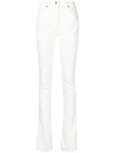 Blumarine White Five-pocket Jeans With Slits