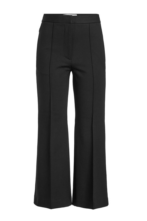 Tibi Cropped Flare Pants In Black | ModeSens