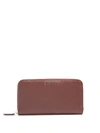 Givenchy Pandora Zip-around Leather Wallet In Burgundy