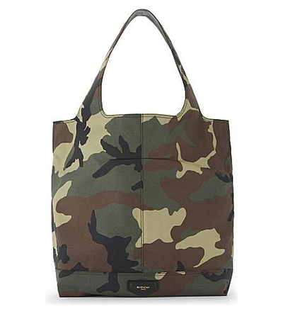 Givenchy Camouflage Cordura Canvas Tote