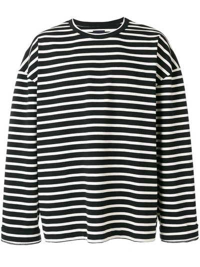 Juun.j Striped Sweatshirt | ModeSens