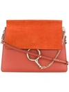 Chloé Faye Shoulder Bag - Yellow In Red