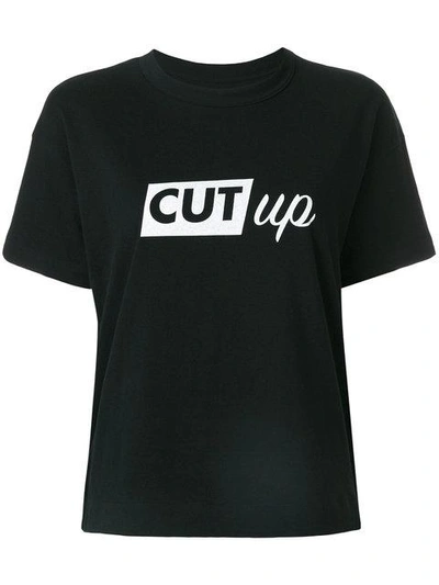 Sacai Cut-up T-shirt - Black