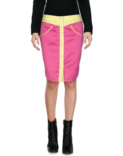 Jeremy Scott Mini Skirts In Fuchsia