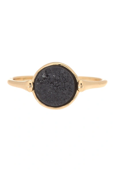 Covet Semi-precious Druzy Ring In Gold