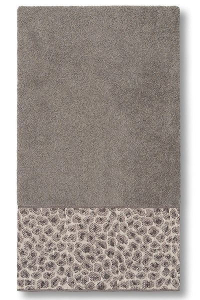Linum Home Spots 3-piece Embellished Towel In Dark Grey