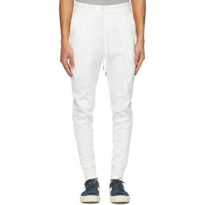 Tom Ford White Jersey Lounge Pants In N01 White