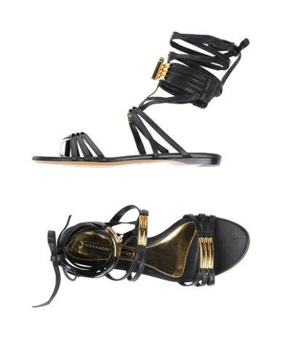 Alexandre Vauthier Sandals In Schwarz