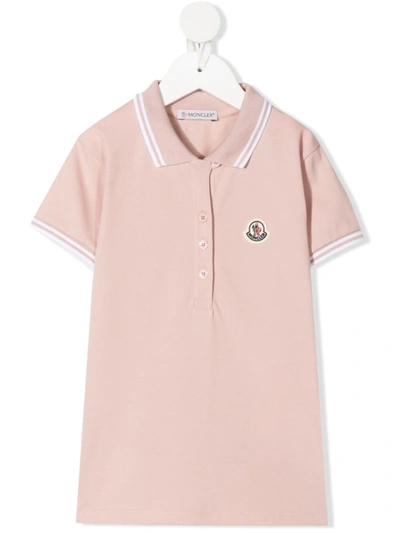 Moncler Pink Maglia Polo Shirt