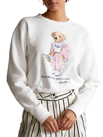 Ralph Lauren Picnic Polo Bear Sweatshirt In White | ModeSens