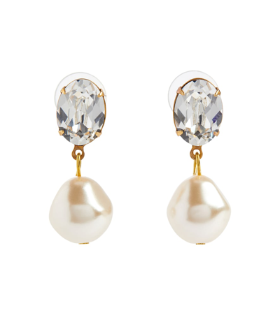 Jennifer Behr Tunis Embellished Drop Earrings In Silver