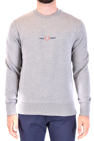 Fred Perry Embroidered Sweatshirt M1635 Steel Grey