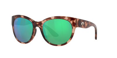 Costa Del Mar Maya Green Mirror Polarized Glass Ladies Sunglasses 6s9011 901101 55