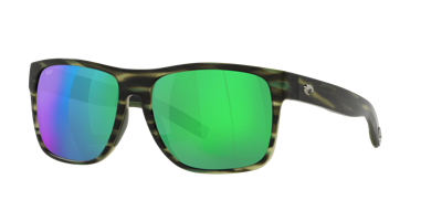 Costa Del Mar Ferg Frg 253 Ogmglp Wayfarer Polarized Sunglasses In Green