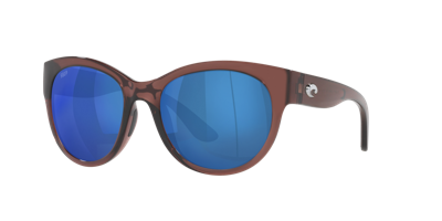 Costa Del Mar Maya Blue Mirror Polarized Cat Eye Ladies Sunglasses 6s9011-901106-55