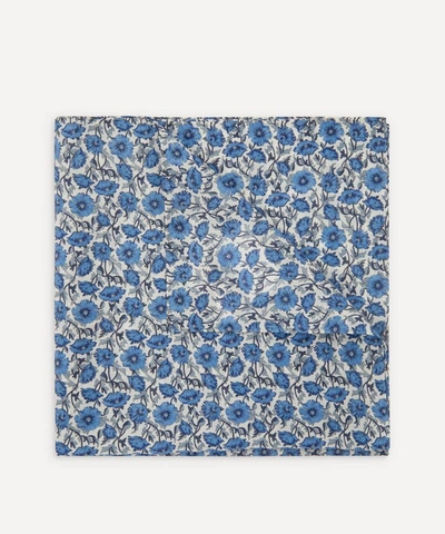 Liberty Astell Reece Large Silk-cotton Handkerchief In Blue