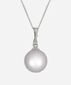 Kojis Pearl Pendant Necklace In Silver