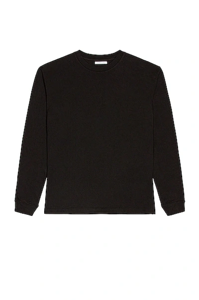 John Elliott Long Sleeve University Tee In Black