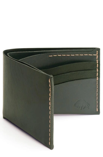 Ezra Arthur No. 8 Leather Wallet In Green