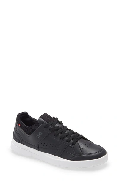 On The Roger Clubhouse Faux-leather Trainers In Black/white