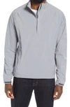 Peter Millar Hyperlight Shield Half Zip Jacket In Gale Grey