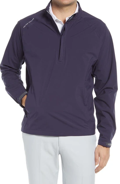 Peter Millar Hyperlight Shield Half Zip Jacket In Navy