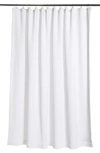 Coyuchi Organic Cotton Waffle Weave Shower Curtain In Alpine White