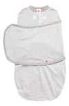 Embe Starter 2-way Swaddle In Gray Stripe