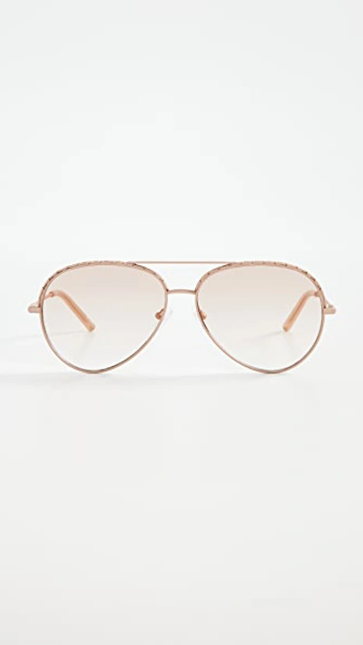 Linda Farrow Luxe X Matthew Williamson Magnol In Nude/nude/taupe