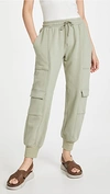 Jonathan Simkhai Standard Azalea Organic Terry Sweatpant In Eucalyptus