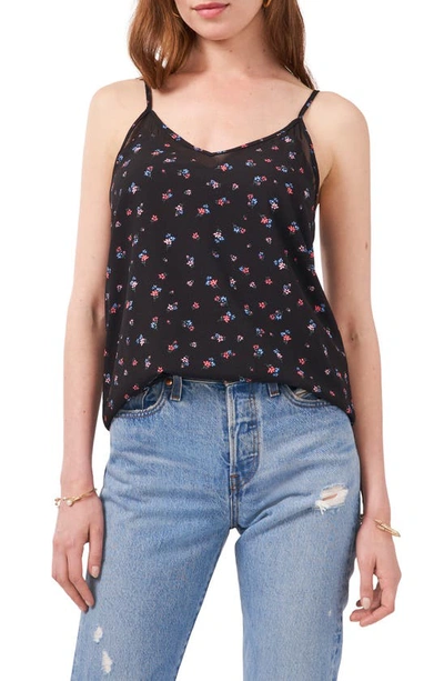 1.state Chiffon Inset Camisole In Petite Fleur Ditsy
