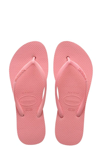 Havaianas Slim Flatform Flip Flop In Macron Pink